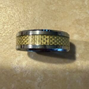Men's Dadwani Tungsten Carbide Fiber Inlay Ring